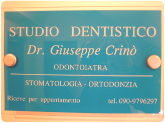 Immagine della targa dello studio dott. crinò giuseppe